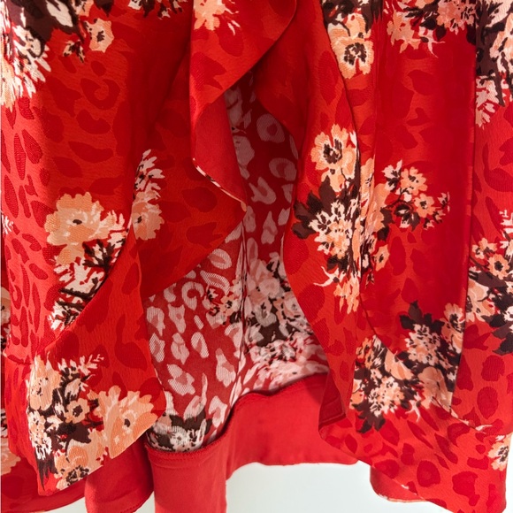 Floral Red Dress - Picture 7 of 12